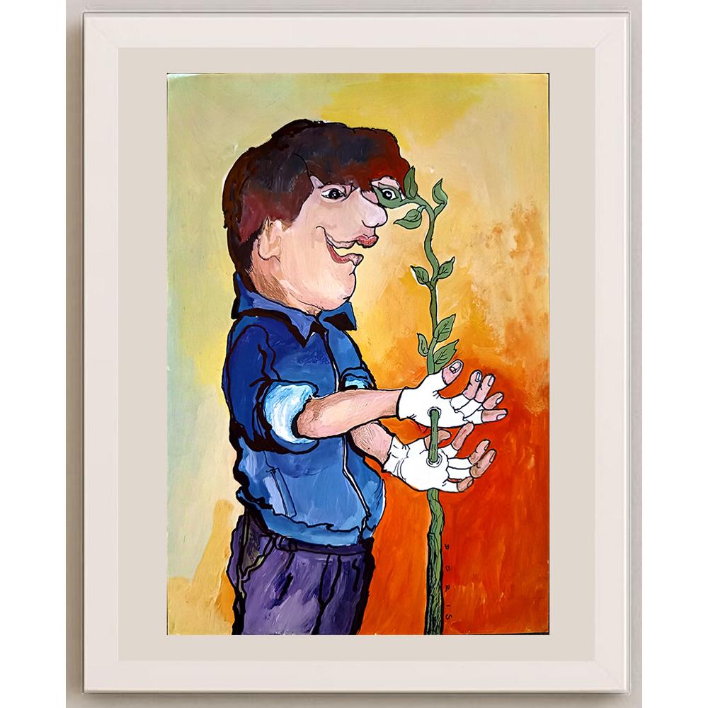 Dorota Chwatek 29x21cm Orijinal Karikatür BOD03782