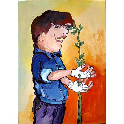 Dorota Chwatek 29x21cm Orijinal Karikatür BOD03782