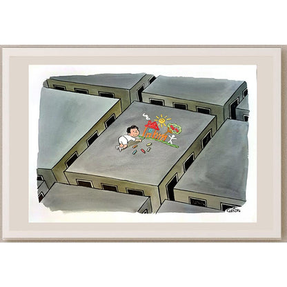Christo Komarnitski 29x21cm Orijinal Karikatür BOD03783