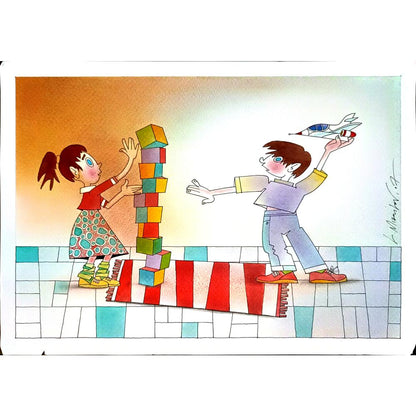 Lubomir Kotrha 29x21cm Orijinal Karikatür BOD03784