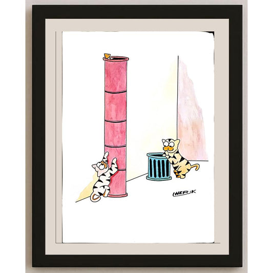Heru Kurnianto 29x21cm Orijinal Karikatür BOD03790
