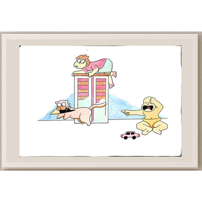 Heru Kurnianto 29x21cm Orijinal Karikatür BOD03791