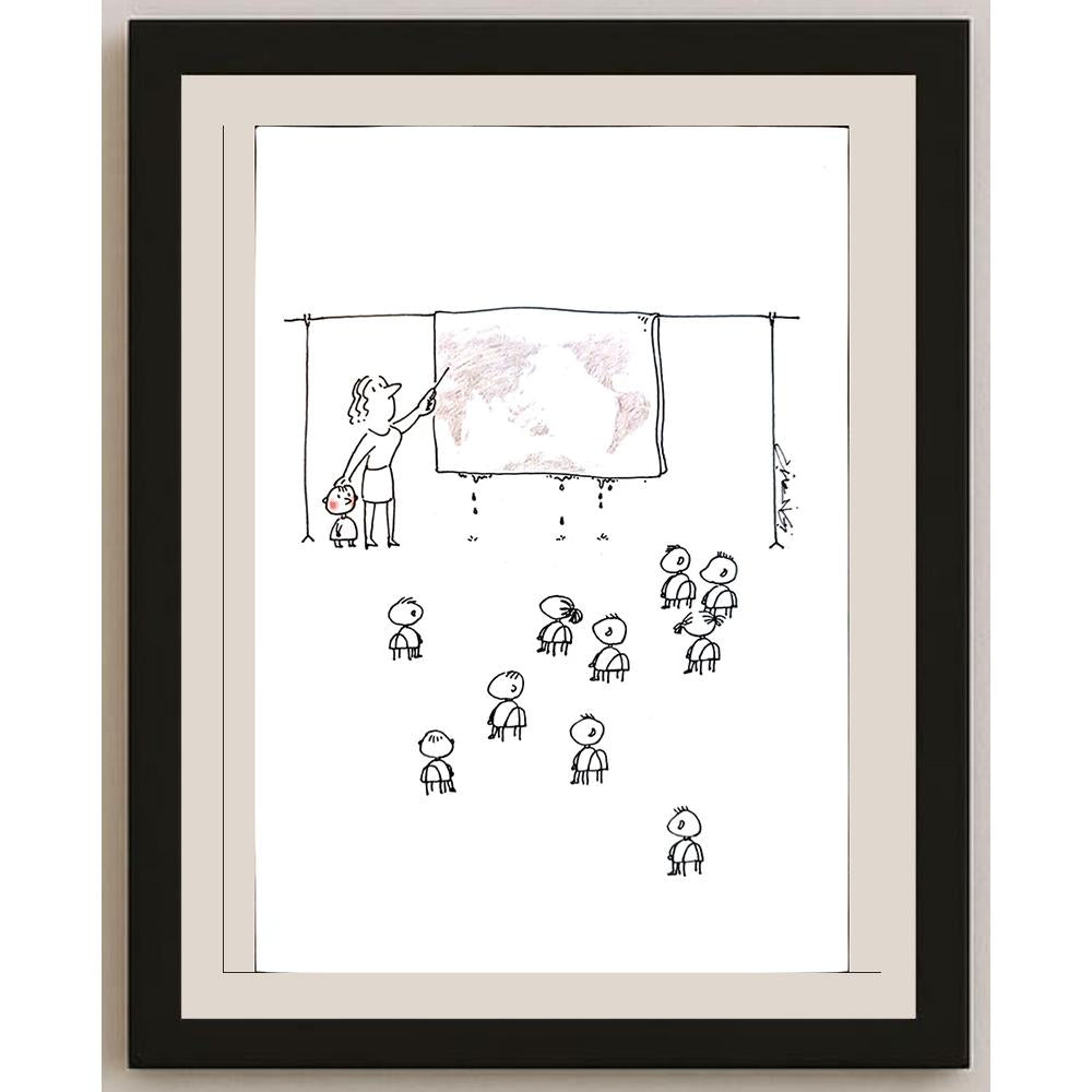 Gheng Zhu 29x21cm Orijinal Karikatür BOD03794