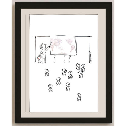 Gheng Zhu 29x21cm Orijinal Karikatür BOD03794