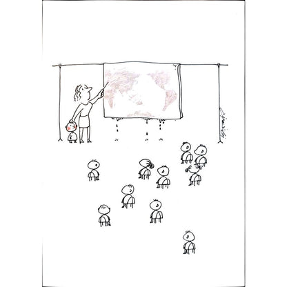 Gheng Zhu 29x21cm Orijinal Karikatür BOD03794