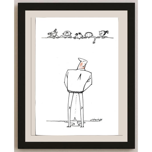 Gheng Zhu 29x21cm Orijinal Karikatür BOD03797
