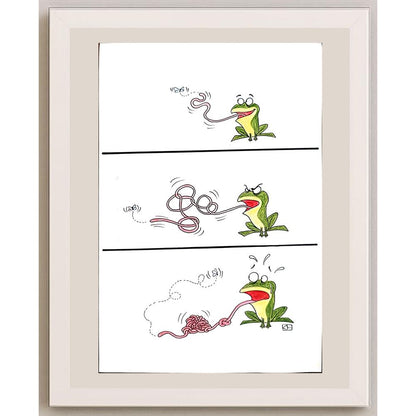 Mohamed Reza 29x21cm Orijinal Karikatür BOD03802
