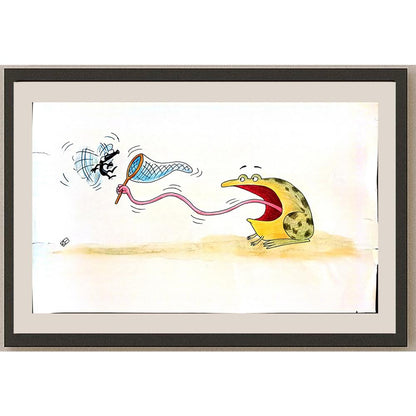 Mohamed Reza 29x21cm Orijinal Karikatür BOD03805