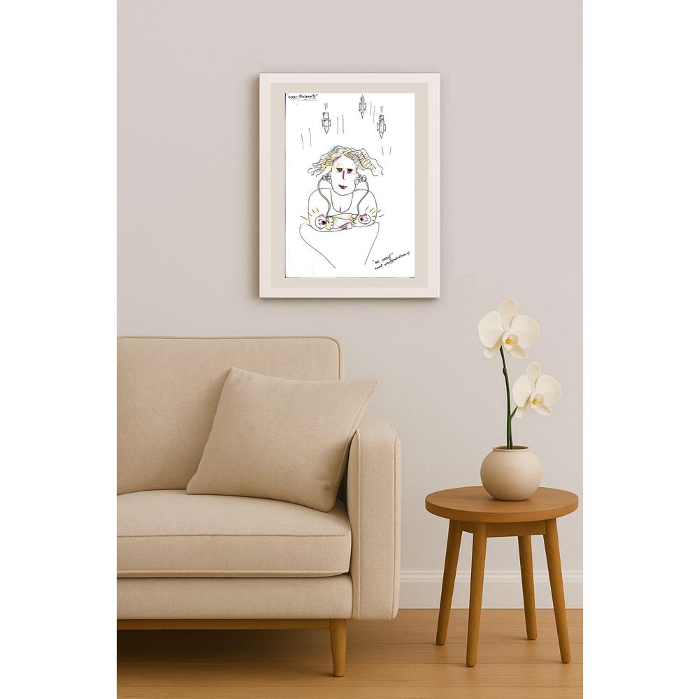 Raguel Orzuj 29x21cm Orijinal Karikatür BOD03806