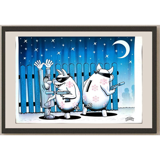 Ruslau Dolzenets 29x21cm Orijinal Karikatür BOD03810