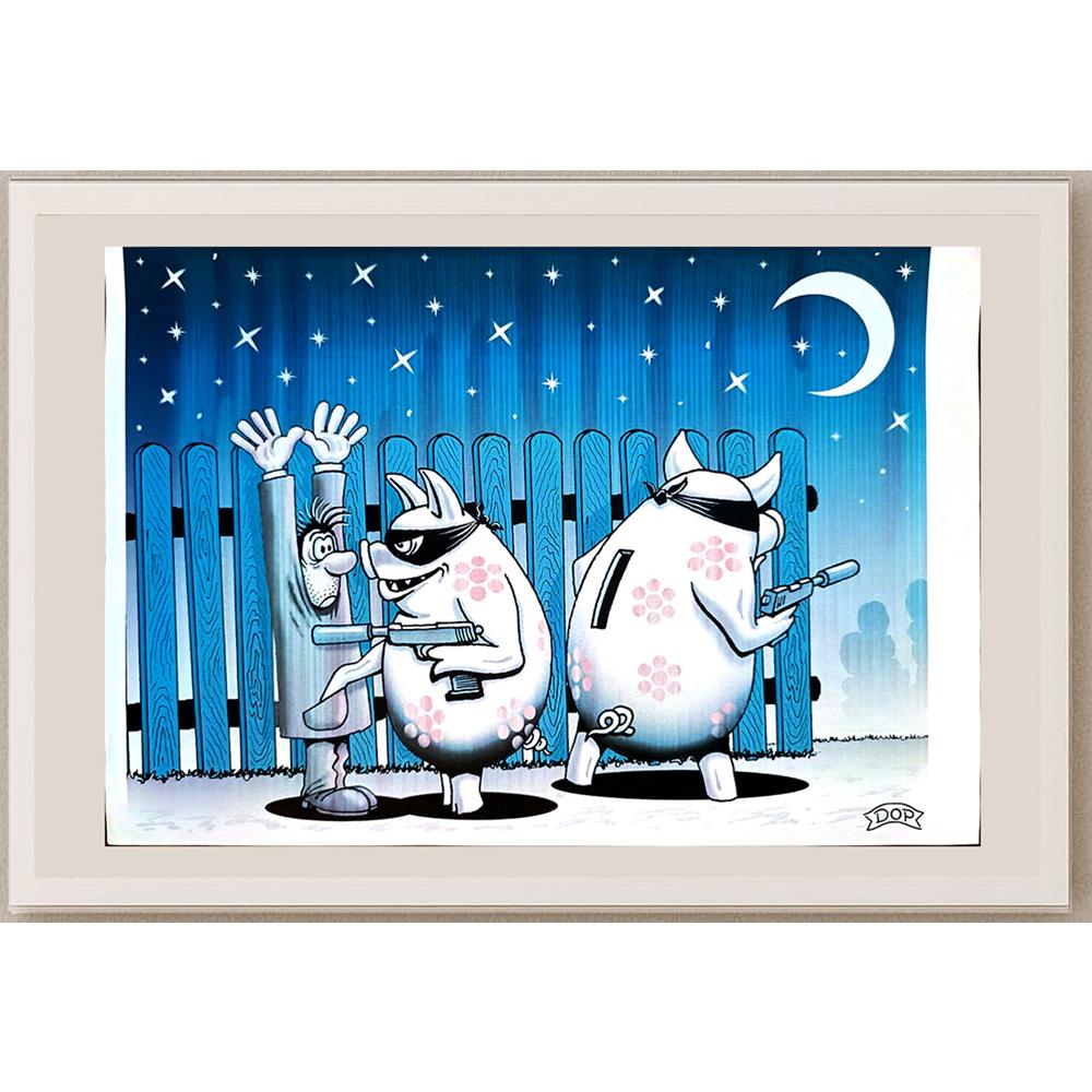 Ruslau Dolzenets 29x21cm Orijinal Karikatür BOD03810