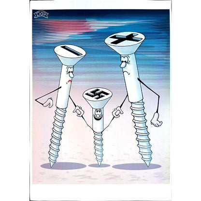 Ruslau Dolzenets 29x21cm Orijinal Karikatür BOD03811