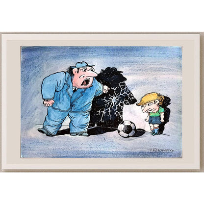 Vladimir Kazanevsky 29x21cm Orijinal Karikatür BOD03823