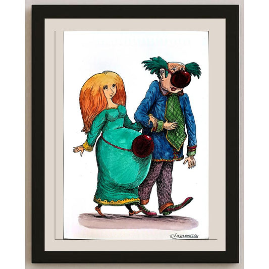 Vladimir Kazanevsky 29x21cm Orijinal Karikatür BOD03824