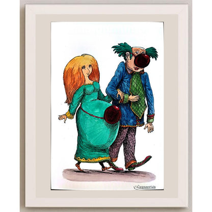 Vladimir Kazanevsky 29x21cm Orijinal Karikatür BOD03824