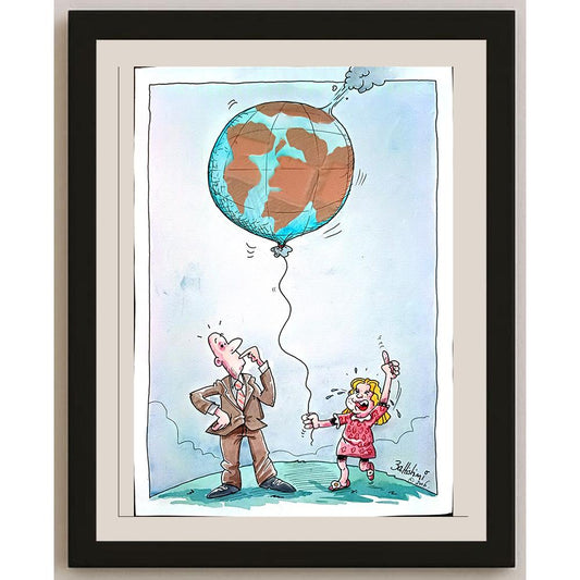 Laurent Battistini 29x21cm Orijinal Karikatür BOD03826