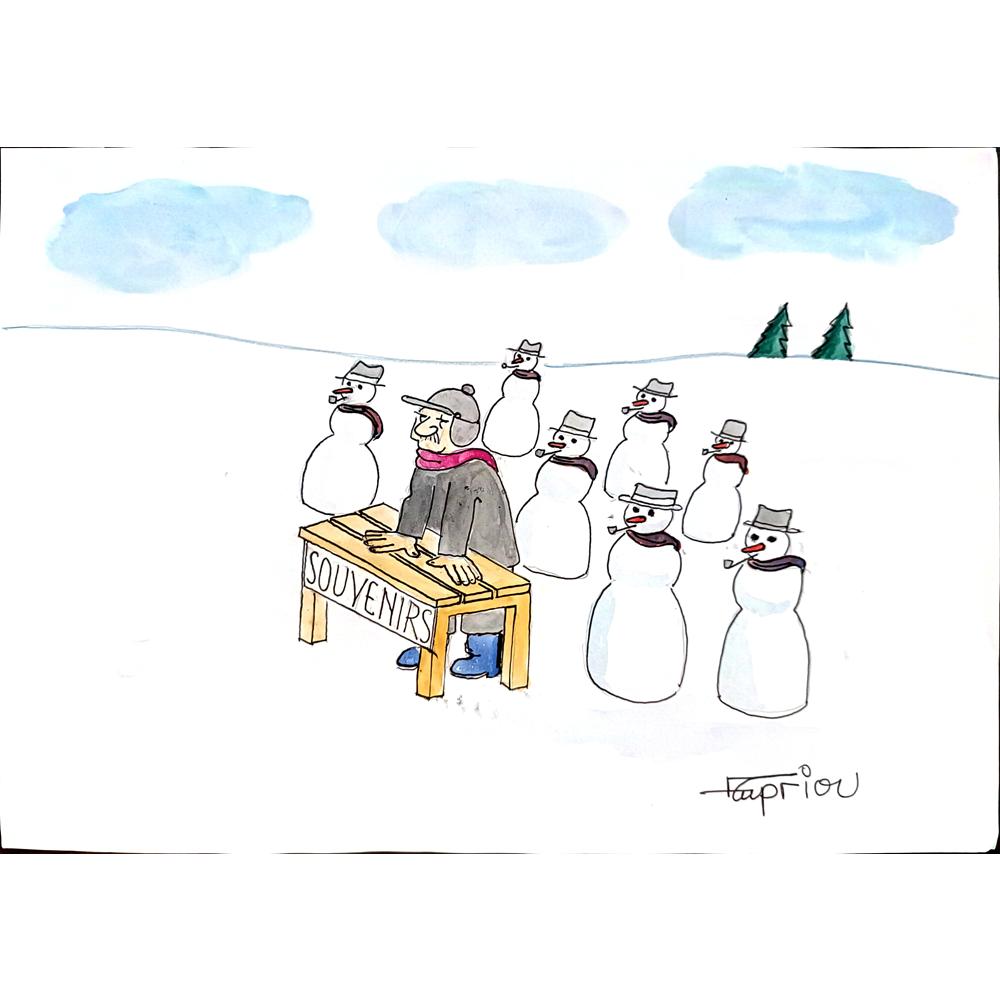 Grigoris Georgiou 29x21cm Orijinal Karikatür BOD03827