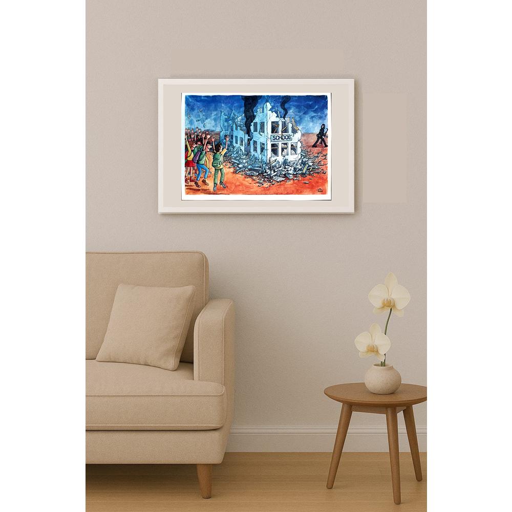 Eshonkulov Maxmudjon 29x21cm Orijinal Karikatür BOD03831