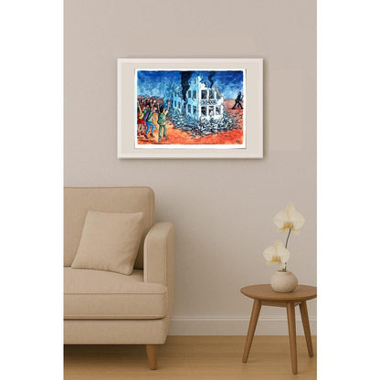 Eshonkulov Maxmudjon 29x21cm Orijinal Karikatür BOD03831