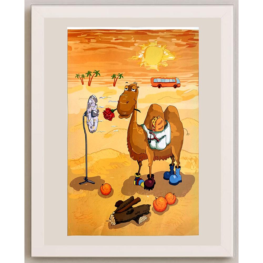 Iryna Bodnaruk 29x21cm Orijinal Karikatür BOD03839