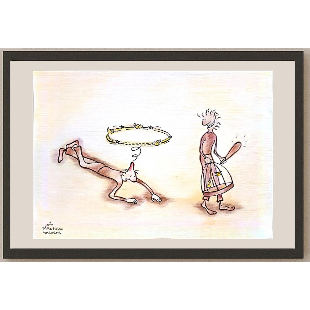 Mahshid Hashemi 29x21cm Orijinal Karikatür BOD03852