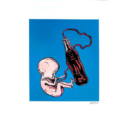Peter Nieuwendijk 29x21cm Orijinal Karikatür BOD03853