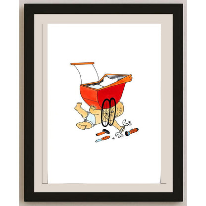 Alexei Talimonov 29x21cm Orijinal Karikatür BOD03854