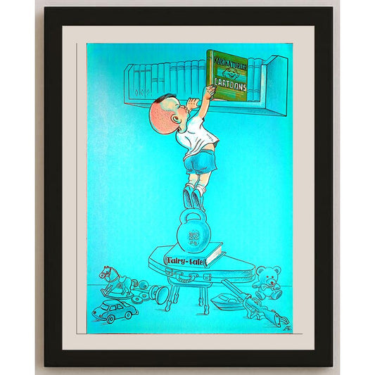 Gazizov Aidarbek 29x21cm Orijinal Karikatür BOD03856