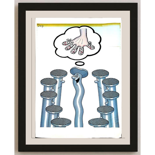 Ruslau Dolzenets 29x21cm Orijinal Karikatür BOD03862