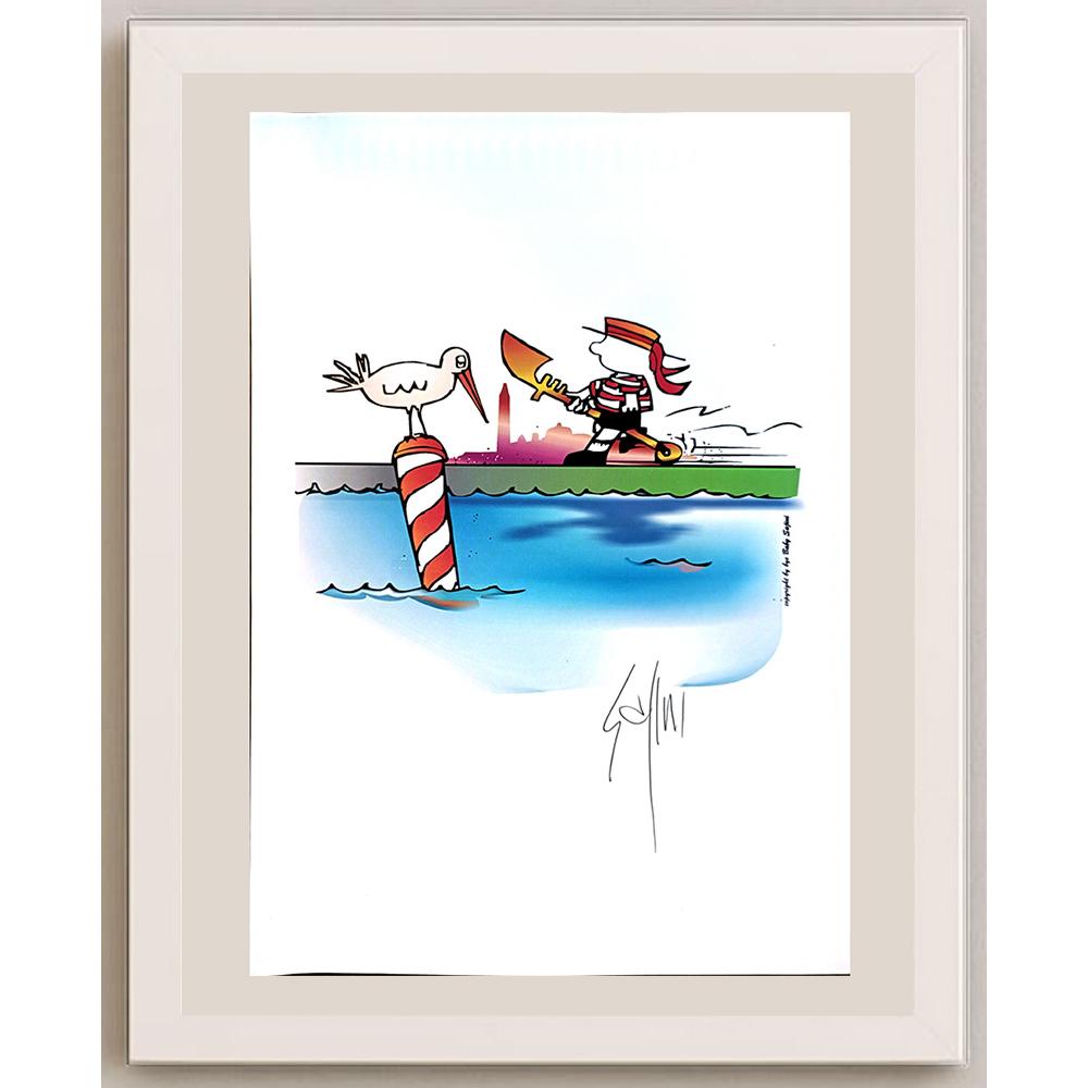 Sajini Ugo Alesssandro 29x21cm Orijinal Karikatür BOD03865