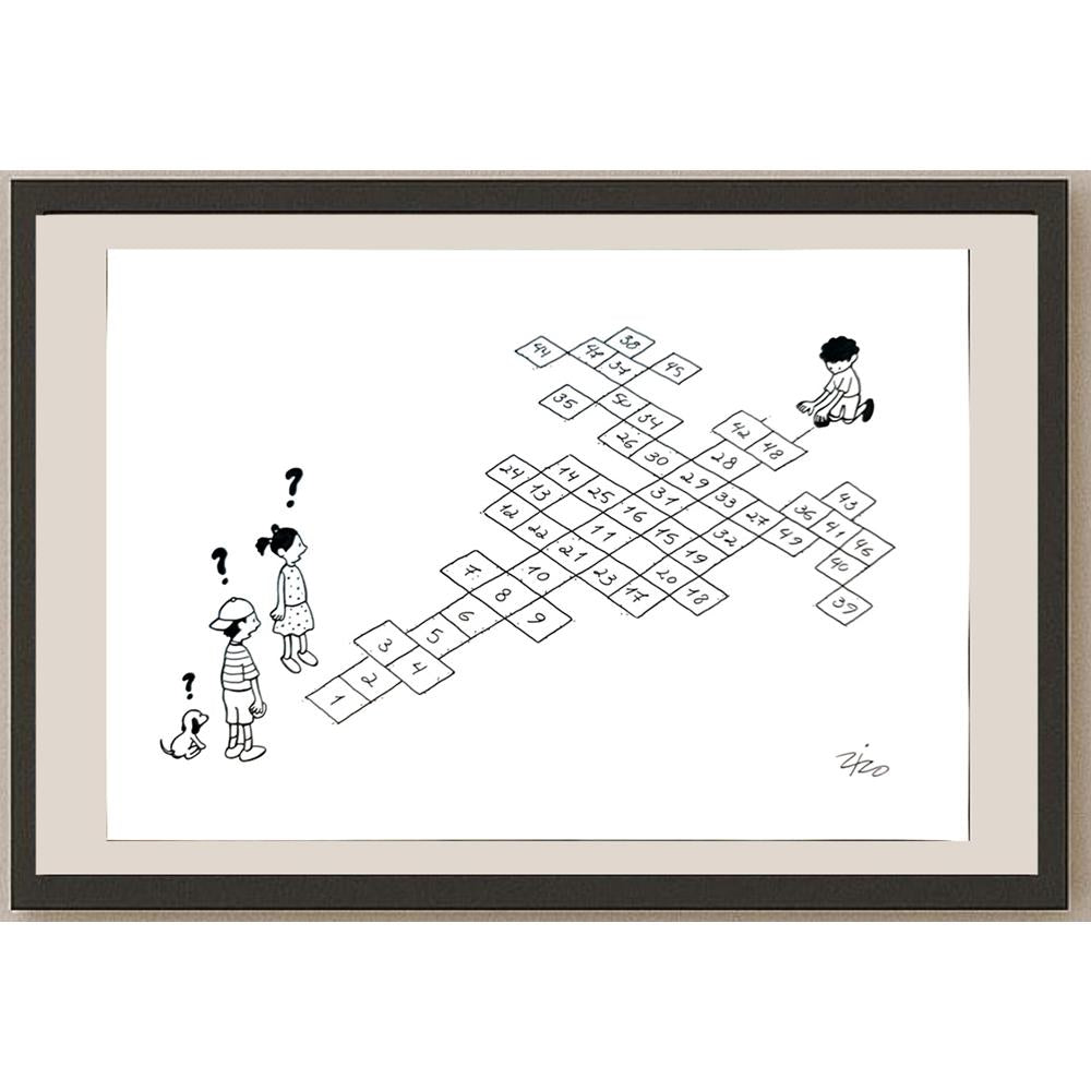 Alvisio Suares 29x21cm Orijinal Karikatür BOD03867