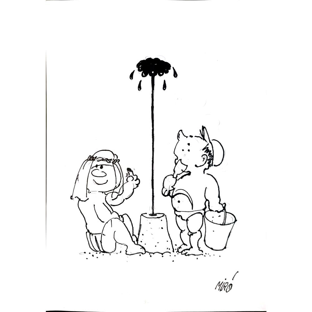 Georgijevski Miroslav 29x21cm Orijinal Karikatür BOD03868