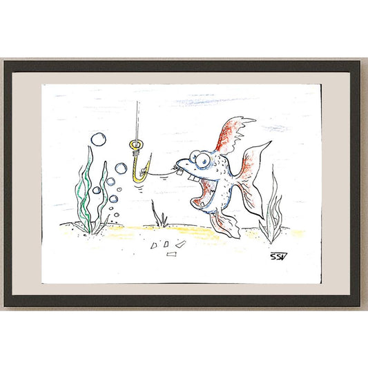 Sokolov Sergey 29x21cm Orijinal Karikatür BOD03870