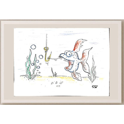 Sokolov Sergey 29x21cm Orijinal Karikatür BOD03870