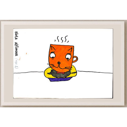 Stala Alfimova 29x21cm Orijinal Karikatür BOD03879