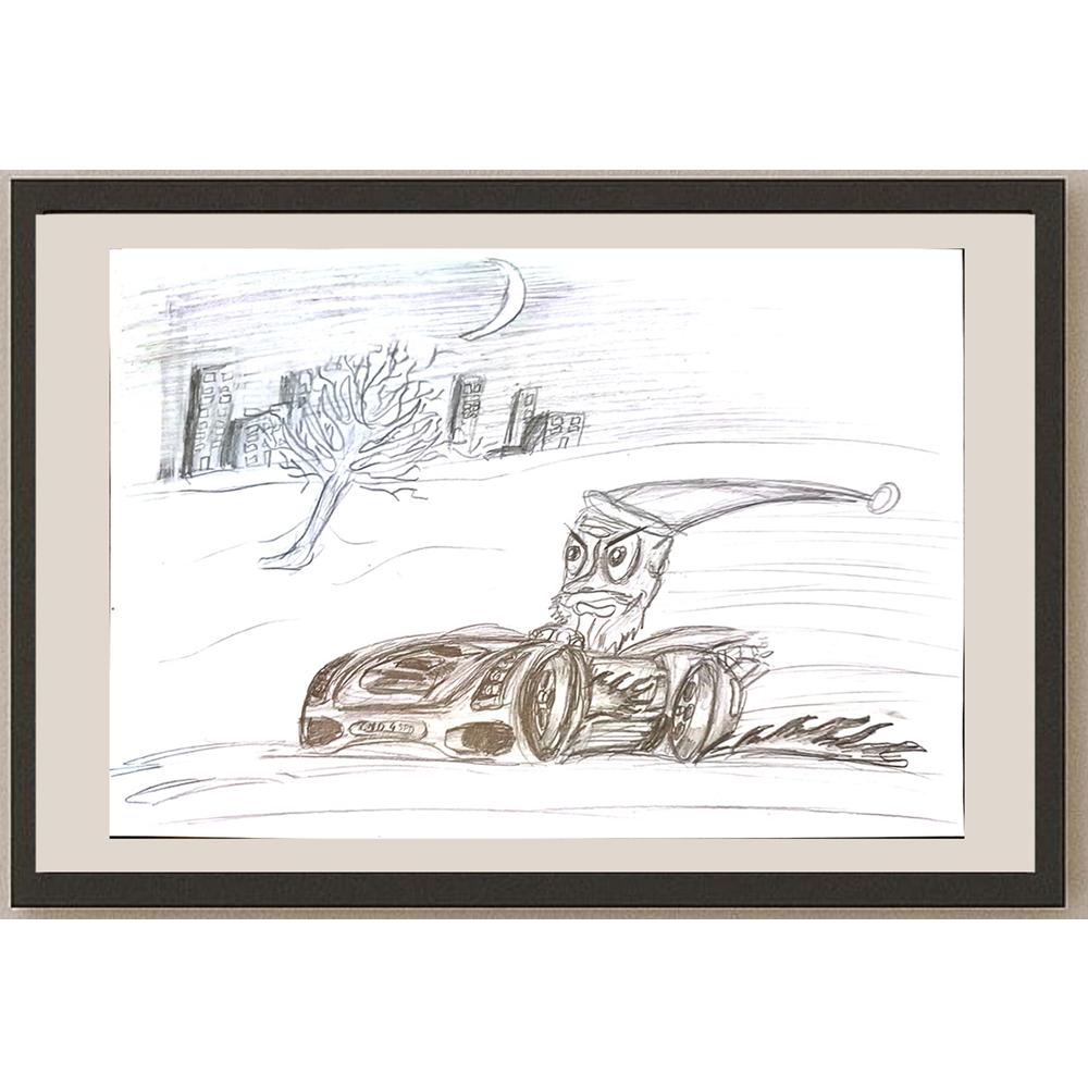 Misha Slotvitzky 29x21cm Orijinal Karikatür BOD03880