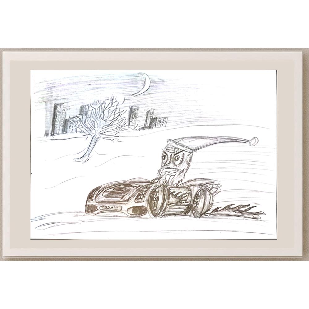 Misha Slotvitzky 29x21cm Orijinal Karikatür BOD03880