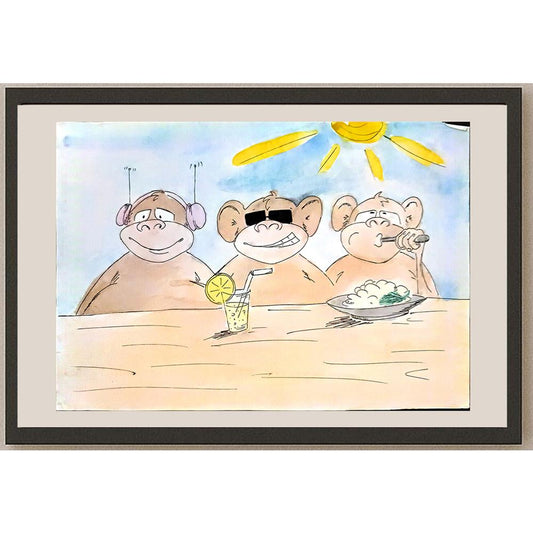 Dinara Ayupova 29x21cm Orijinal Karikatür BOD03882
