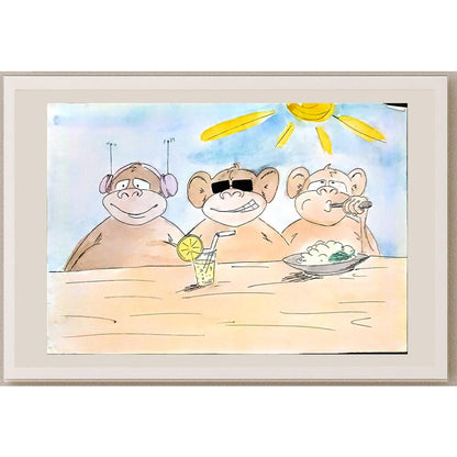 Dinara Ayupova 29x21cm Orijinal Karikatür BOD03882