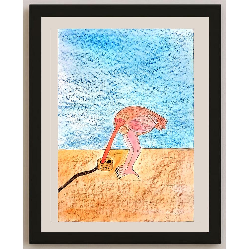 Nadya Kuznetzova 29x21cm Orijinal Karikatür BOD03884