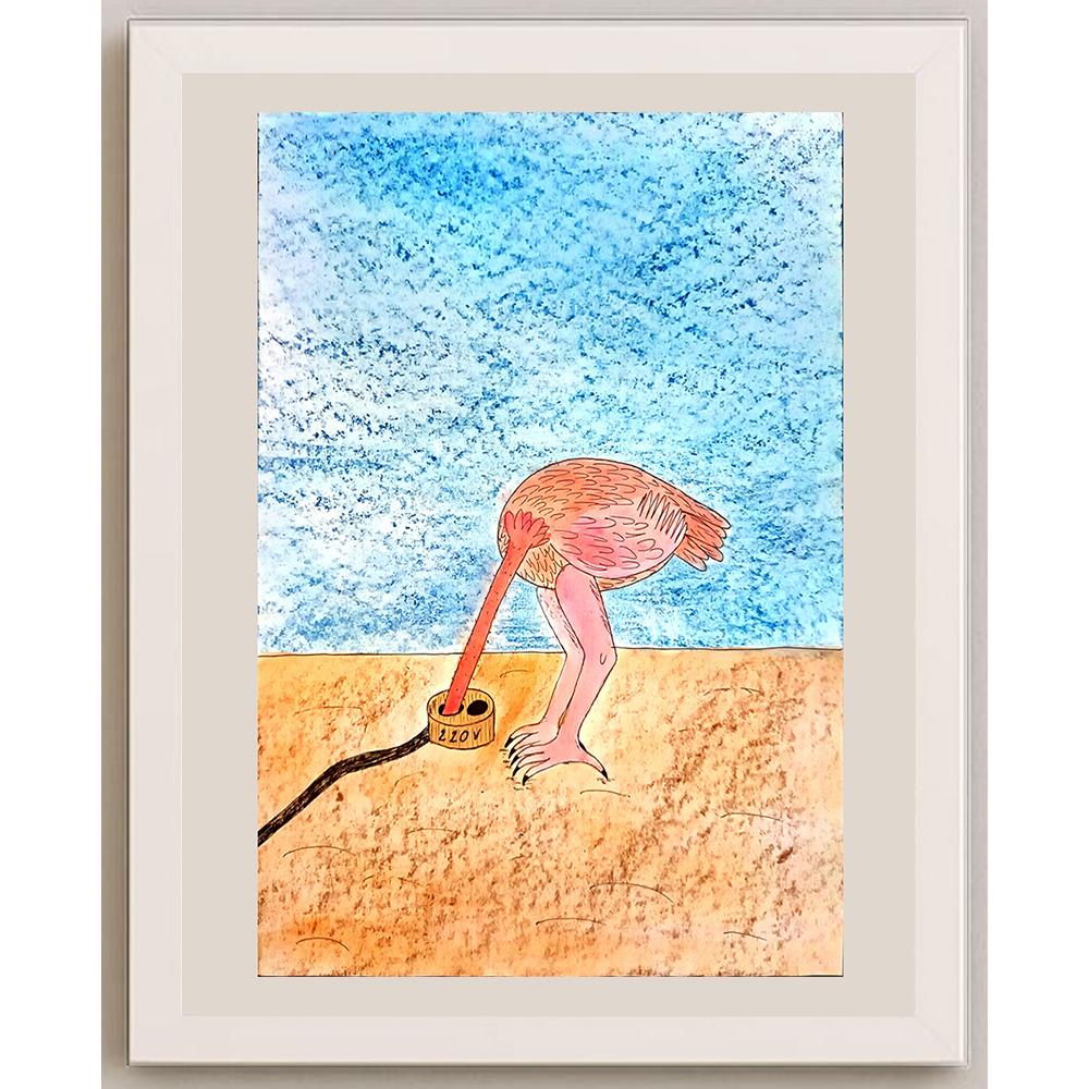 Nadya Kuznetzova 29x21cm Orijinal Karikatür BOD03884