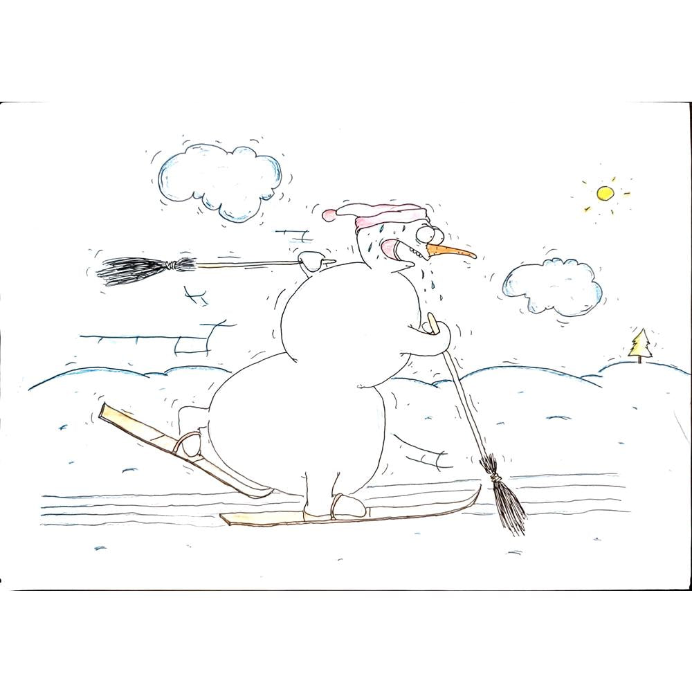 Vasya Kalashnikov 29x21cm Orijinal Karikatür BOD03890