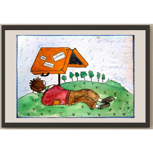 Kat Pankova 29x21cm Orijinal Karikatür BOD03893