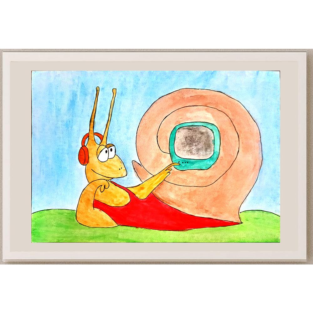 Katya Sadchikova 29x21cm Orijinal Karikatür BOD03899