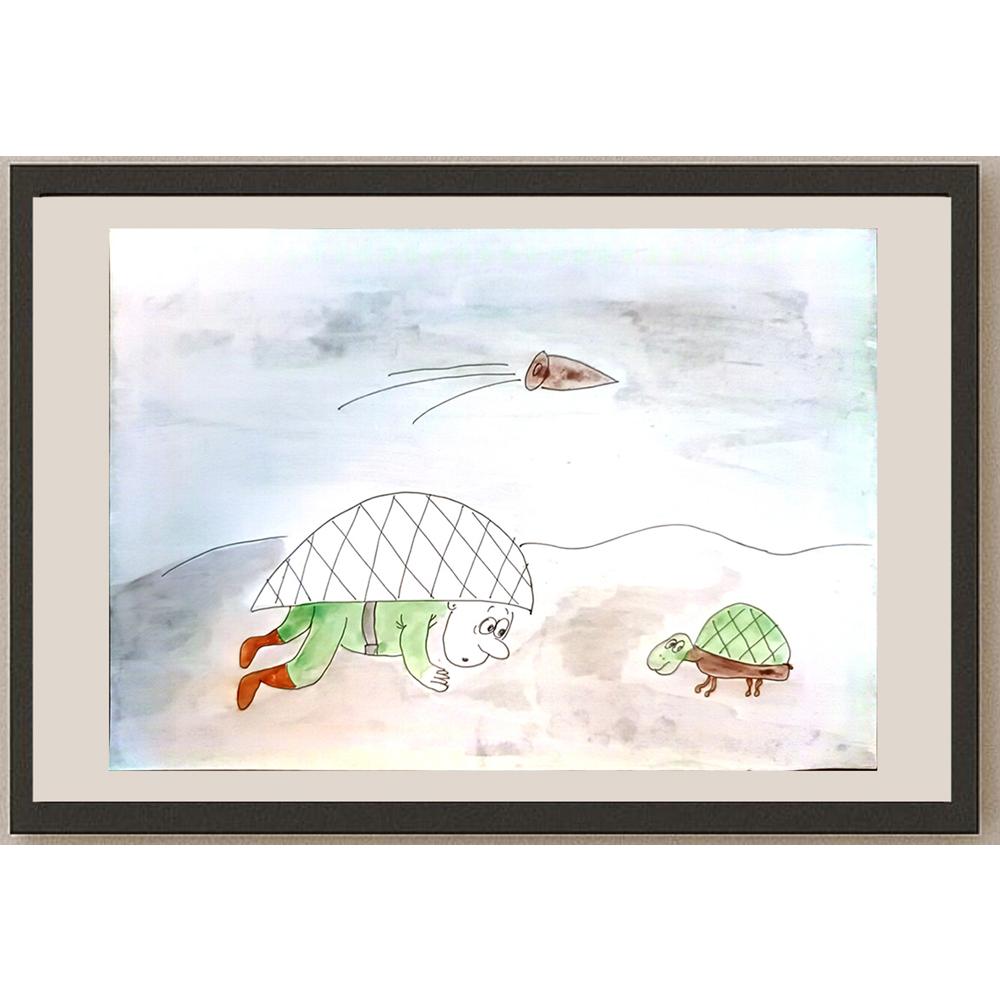 Nadya Roslyatova 29x21cm Orijinal Karikatür BOD03900