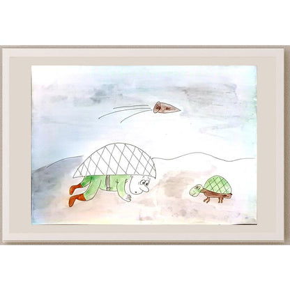 Nadya Roslyatova 29x21cm Orijinal Karikatür BOD03900