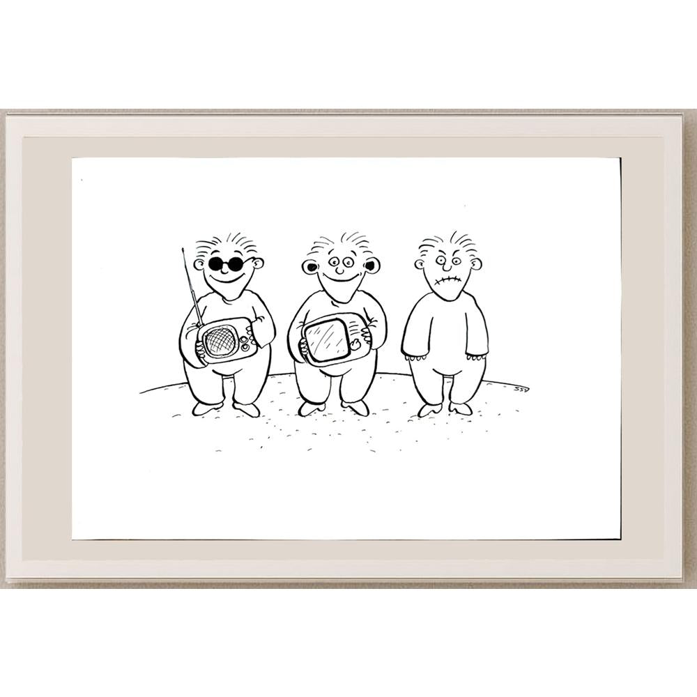 Sokolov Sergey 29x21cm Orijinal Karikatür BOD03901