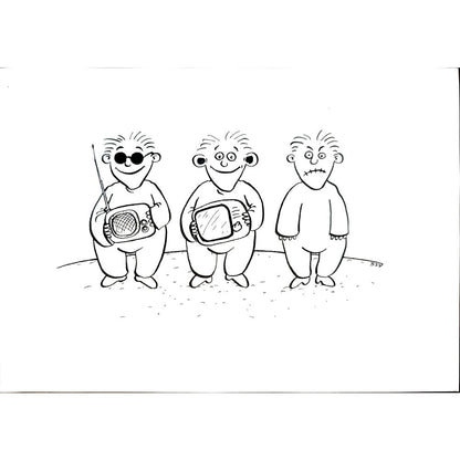 Sokolov Sergey 29x21cm Orijinal Karikatür BOD03901