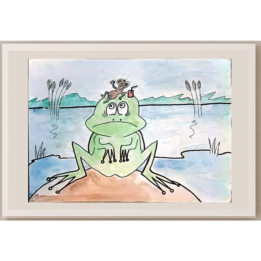 Nastya Nikitenko 29x21cm Orijinal Karikatür BOD03903