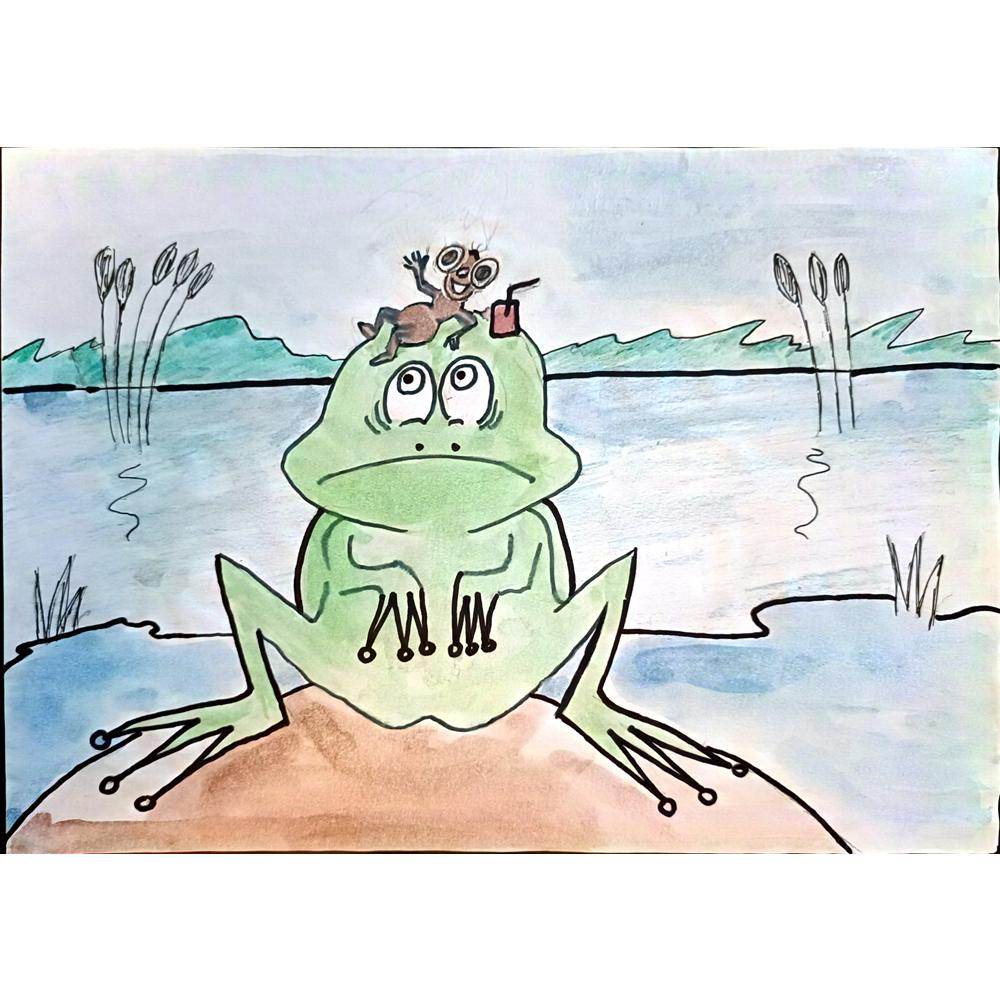 Nastya Nikitenko 29x21cm Orijinal Karikatür BOD03903